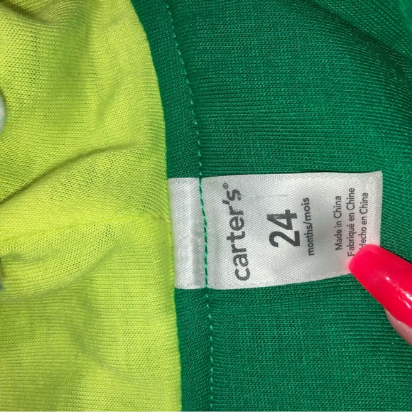 ‼️5 FOR $15‼️ Carters Green Dinosaur Halloween Costume - Picture 2 of 9